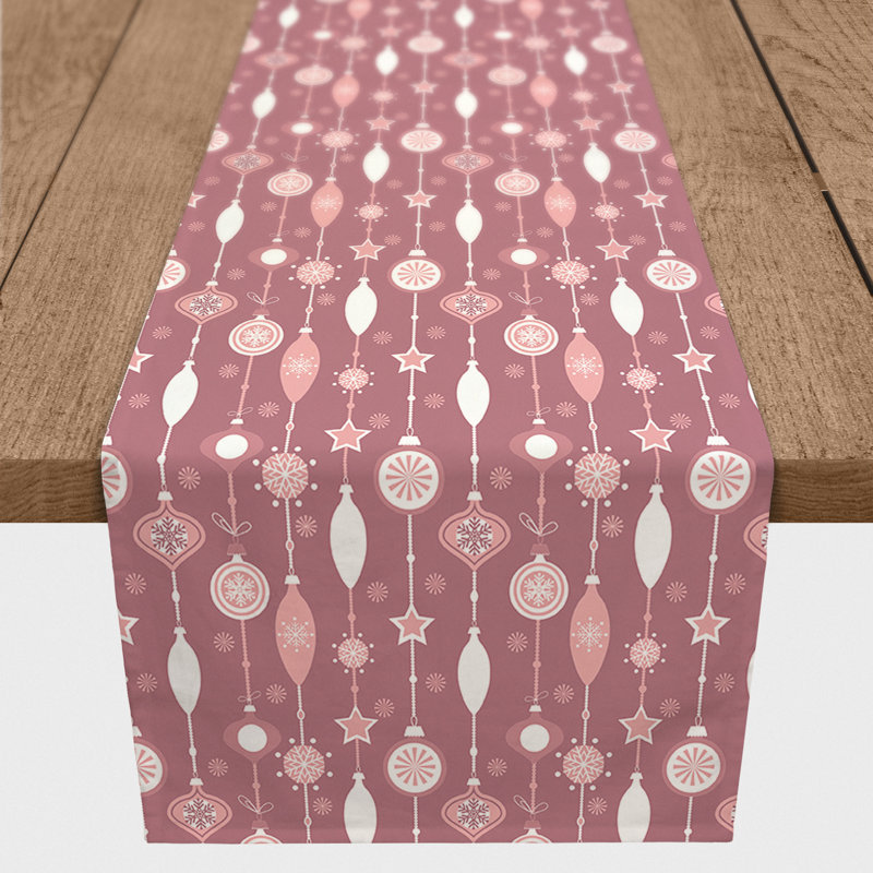Brynulf Geometric Christmas Table Runner, 90" x 16"