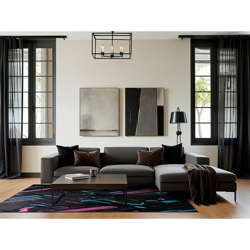 Fusion Core Rug, Square 7'