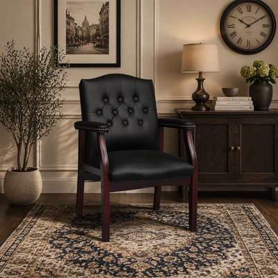 Chaises d'invité de réception élégantes avec siège et accoudoirs rembourrés