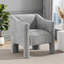 Fauteuil d'appoint rembourré Chenille