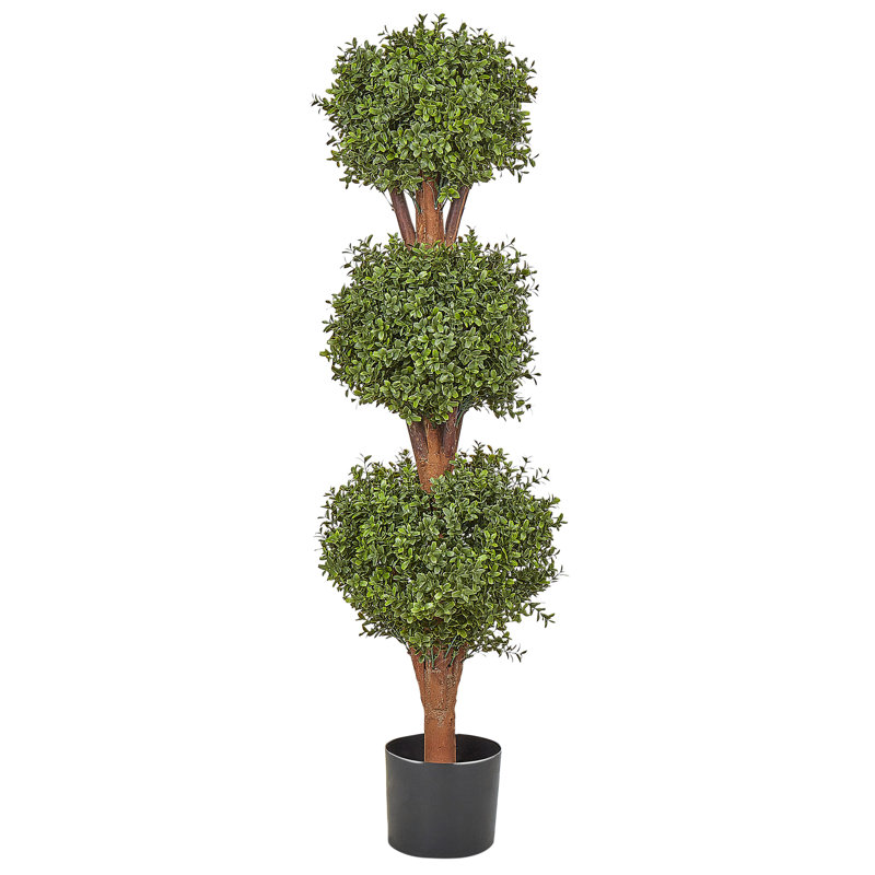 Faux Tree in Plastic / Acrylic Planter, 120cm H x 35cm W x 35cm D