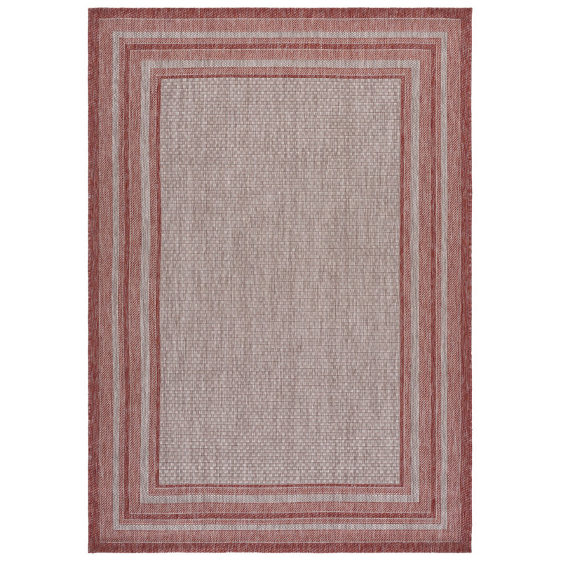 Courtyard Performance Striped Indoor Indoor/Outdoor Area Rug, Rectangle 2' x 3'7"
