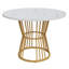 Round Metal Base Dining Table