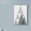 Art sur toile Guarani «Mod Triangles III Blue»-33426854