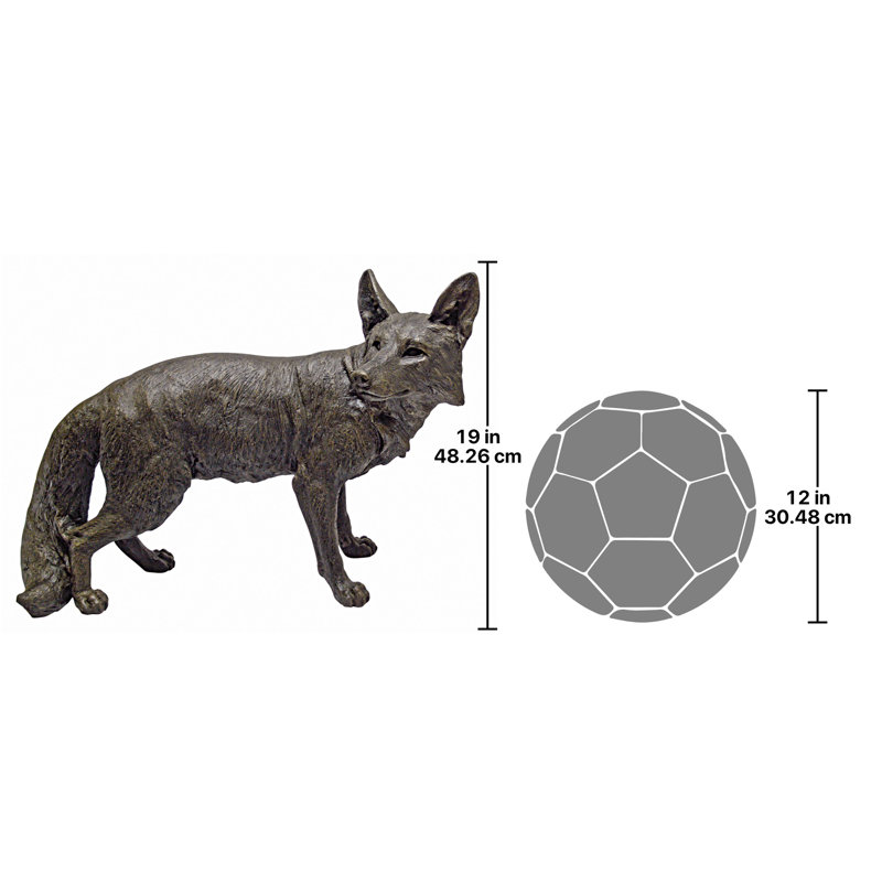 Statue de fox à queue de douille