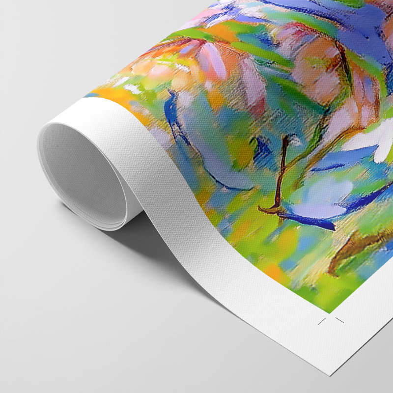 Série FLORAL DCxxv - impression sur toile seulement - non encadrée, H 60 po x l 40 po