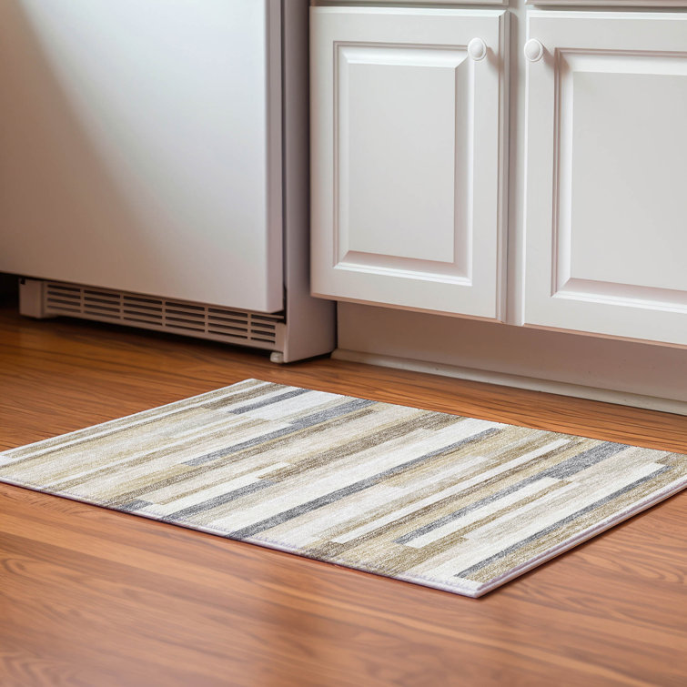 Premium Machine Washable Prisco Ivory Rug