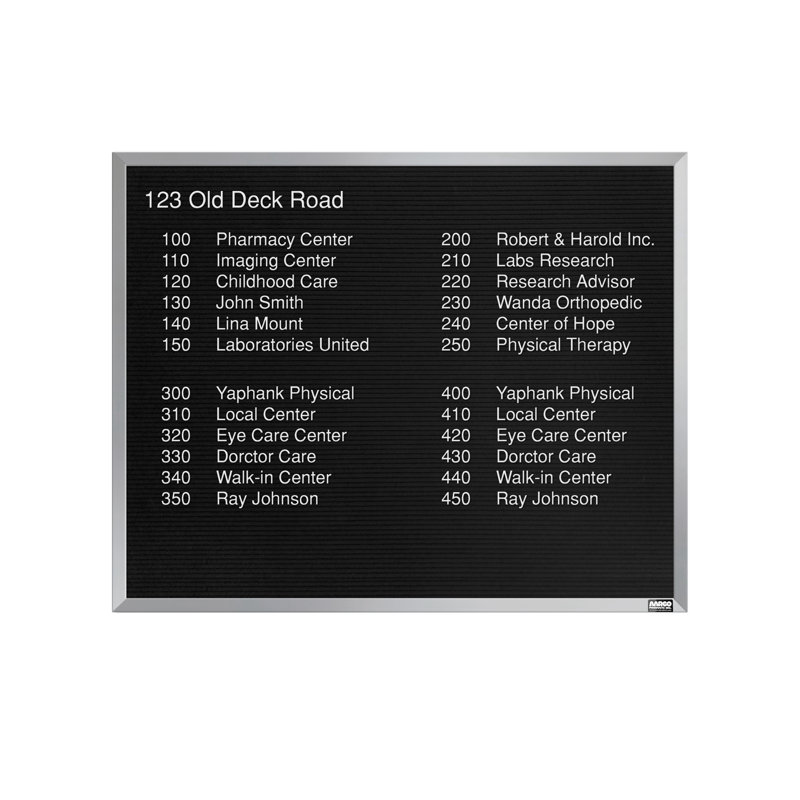Tableau mural encadré, H 24 po x l 30 po, Aluminium