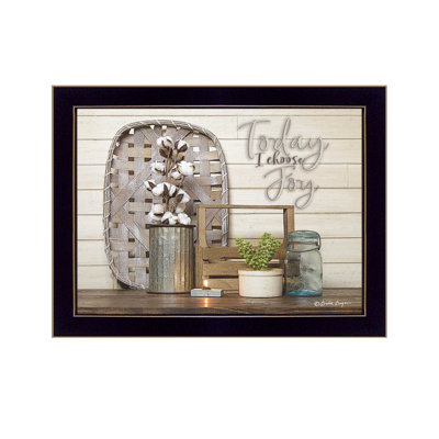 Today I Choose Joy Framed Wall Art for Living Room, Home Wall Décor By Susan Boyer