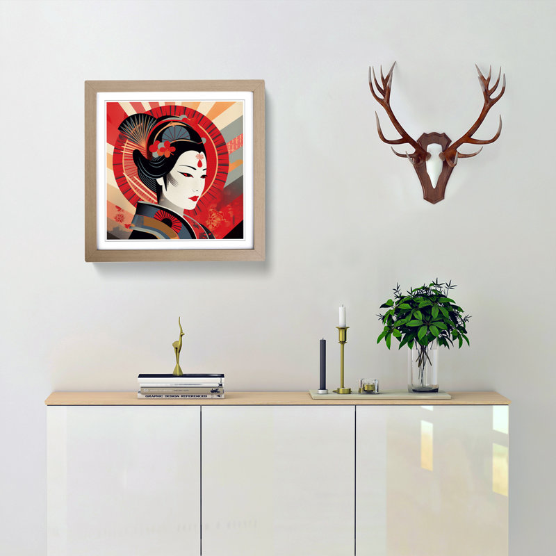 Single Picture Frame Print on Wood, Oak