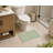 Checkered Absorbent Non-Skid Rectangular Toilet Mat