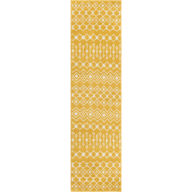 Geometric Indoor Rug, Runner 2' x 8'