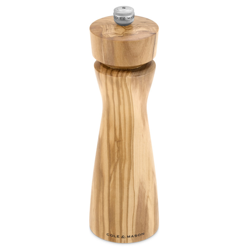 Cole & Mason Portobello Olive Wood Salt Mill 8", Salt Mill
