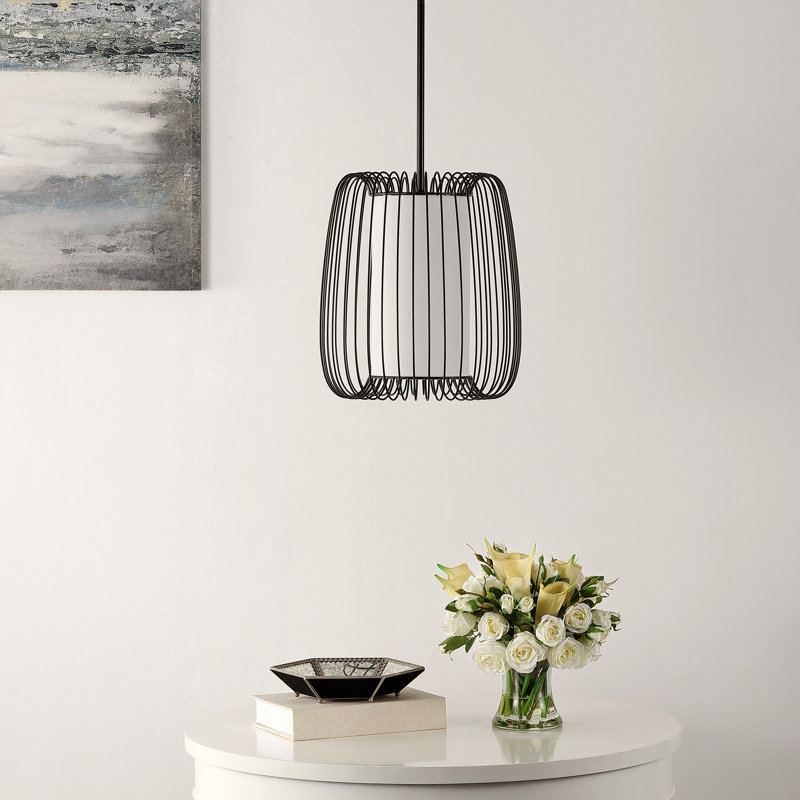 Luminaire suspendu cylindrique unique à 1 lumière Tona