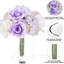 Faux hortensias, roses et renoncules dans un vase
