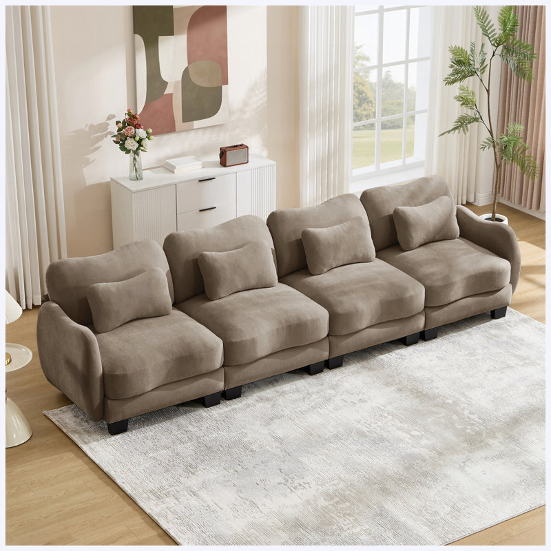 Canapé modulaire surdimensionné 4 places Coffee Chenille