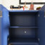 Buffet 60 "à 4 portes cannelées en bois avec tablettes réglables 60"-514224014