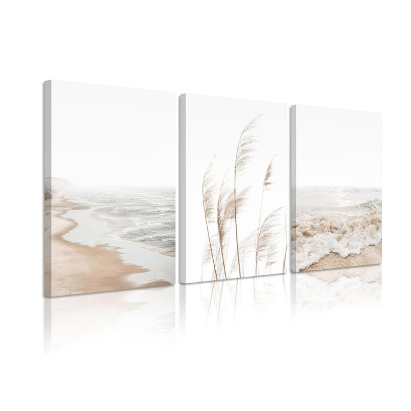 3 Piece Wrapped Canvas Print, 60 cm H x 40 cm W