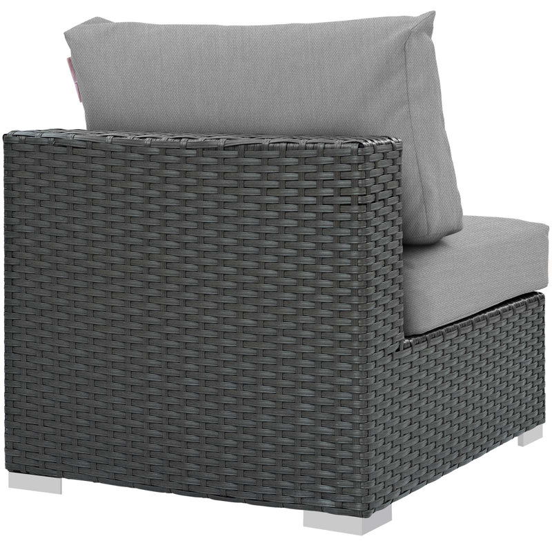 Modway Stopover Outdoor Patio Sunbrella Armless, Gray