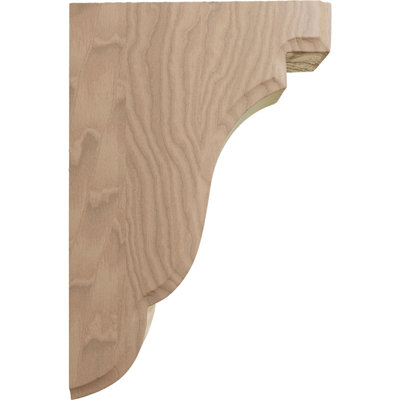 1 3/4"W x 5"D x 7 1/2"H Bedford Wood Bracket, Mahogany (6-Pack)