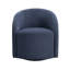 Fauteuil demi-tonneau pivotant en bois massif Boucle-616293985