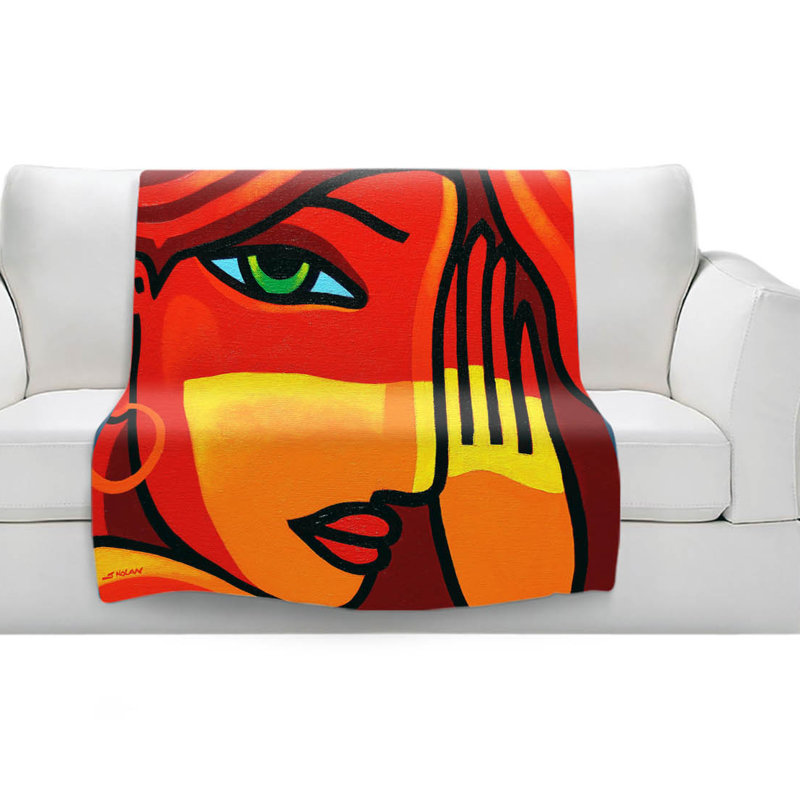Couverture sherpa doux yeux verts, l 51 po x L 60 po