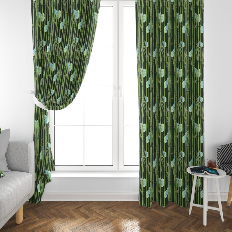 Gergina Room Darkening Curtain Pair, 20" W x 82" L