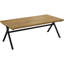 Golden Oak And Gunmetal 3 Occasional - Tables basses et tables de bout pour table de salon avec forme rectangulaire