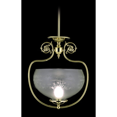 Luminaire suspendu 1 lumières simple urn Volney