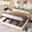 Upholstered Bed Frame With Hydraulic Storage-2017788455-2044331548