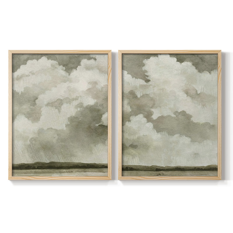 «Big Dark Sky I», reproduction encadrée de qualité supérieure - prête à être accrochée - aucun clou requis - aucun clou requis