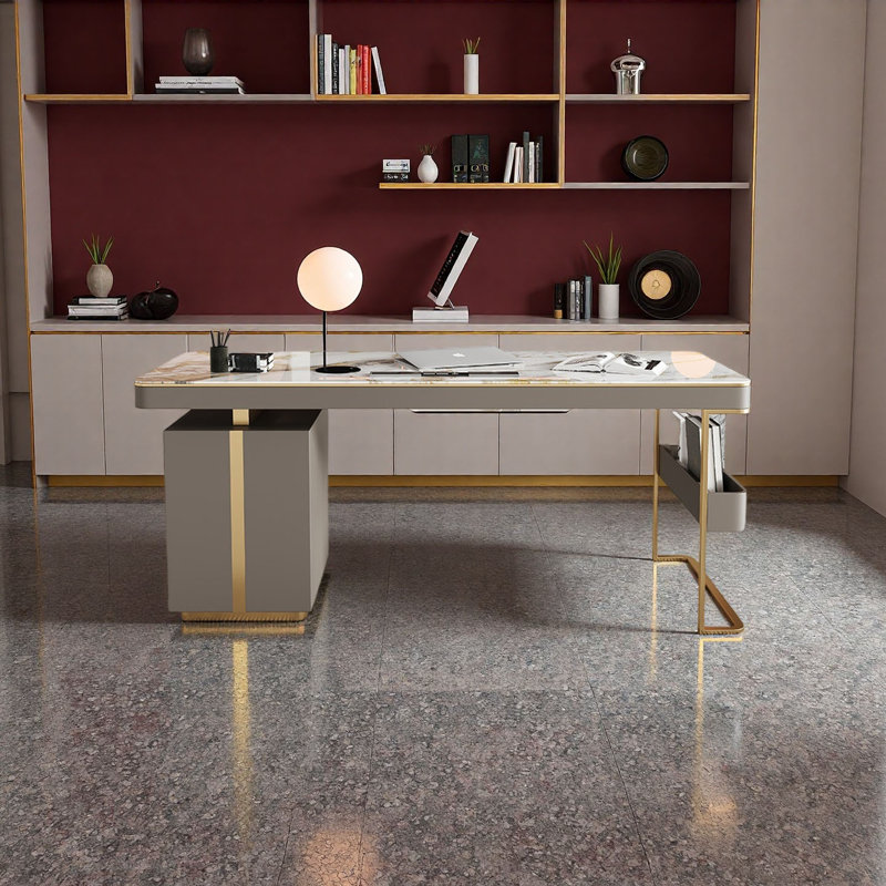 Bureau de luxe italien moderne, H 29,5 po x l 55,1 po x P 27,6 po