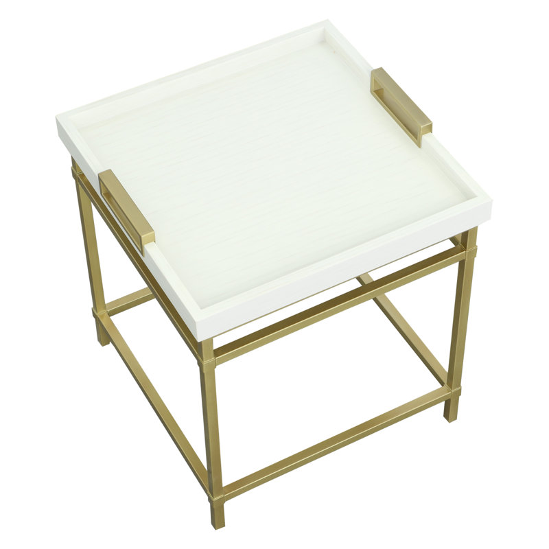 East Camden Solid Wood End Table, 24" H x 22" W x 22" D