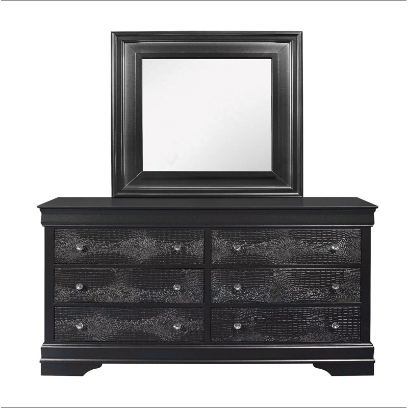 SHAKER CROCODILE METALLIC MIRROR