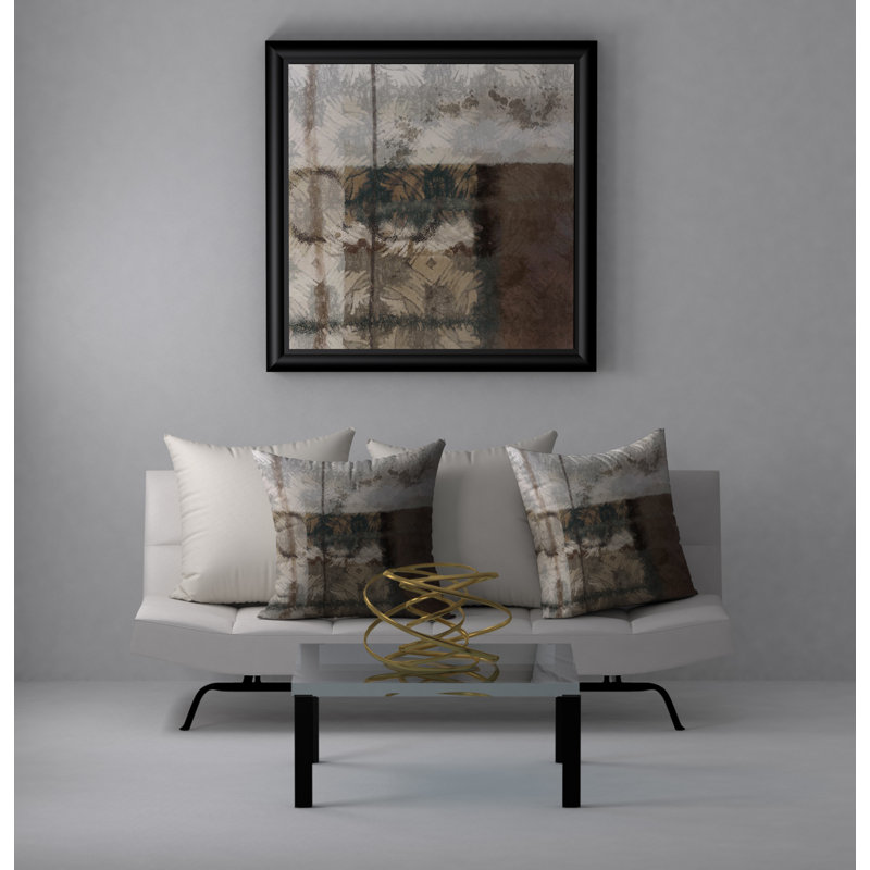 Housse de coussin décorative carrée flair Logical, 18 po x 18 po