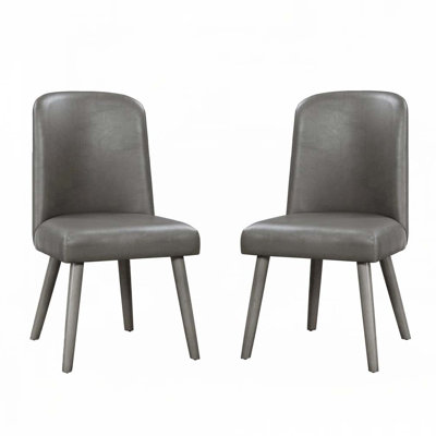 Chaises d'appoint rembourrées en cuir de polyuréthane