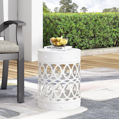 Outdoor Metal S/2 End Table