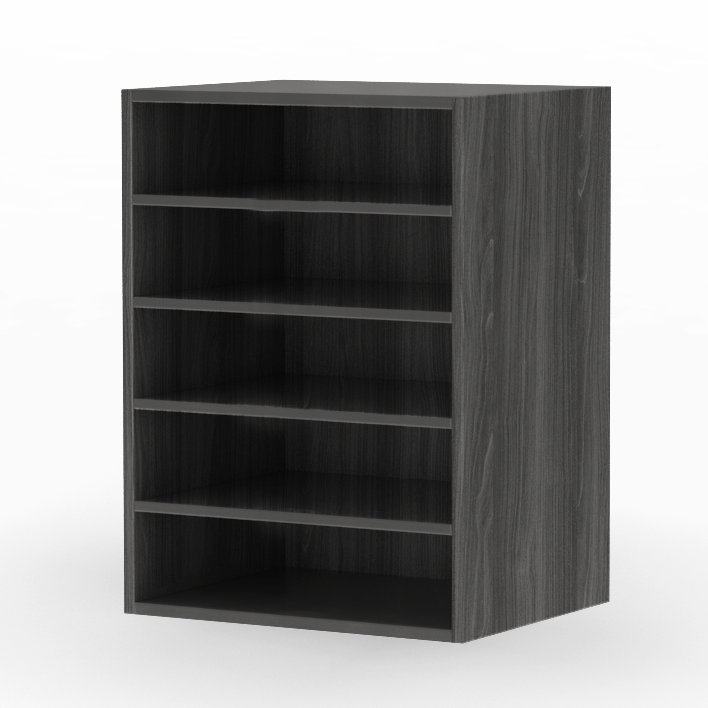 Gestion horizontale du papier, Acier gris