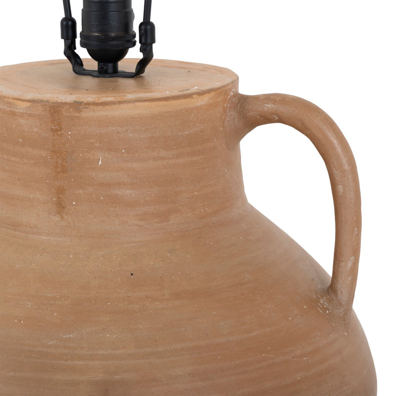 Atrani Table Lamp, Aged Natural Terracotta