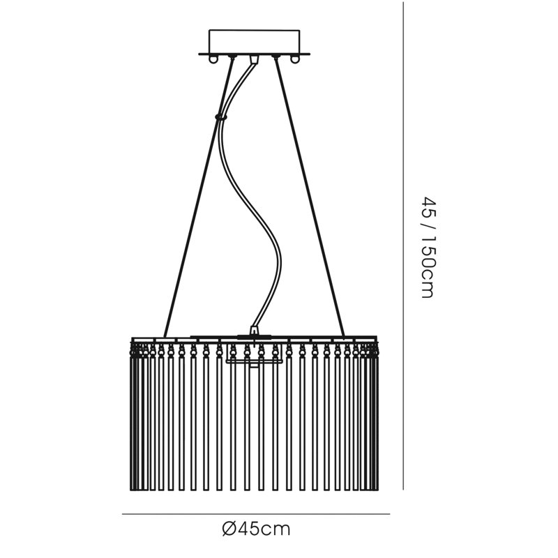 10 - Light Crystal Chandelier