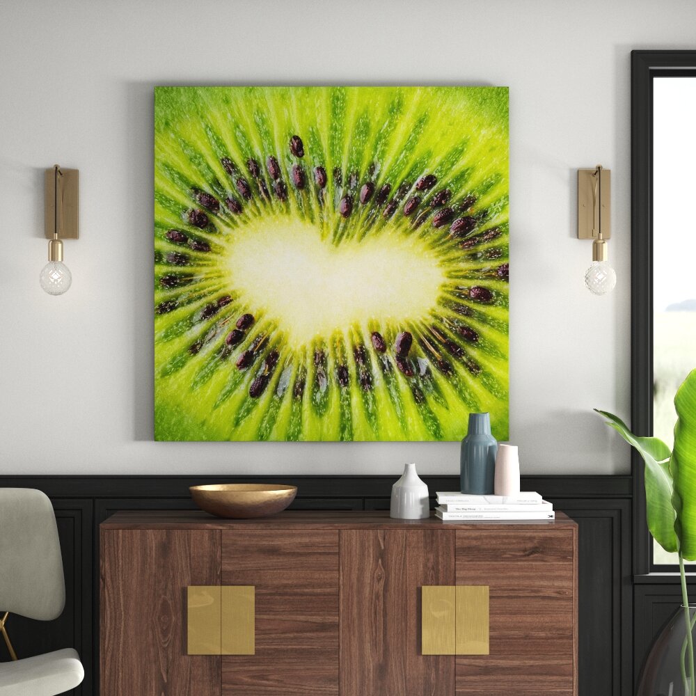 Leinwandbild Kiwi Heart