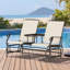 Chaise berçante d'extérieur en métal