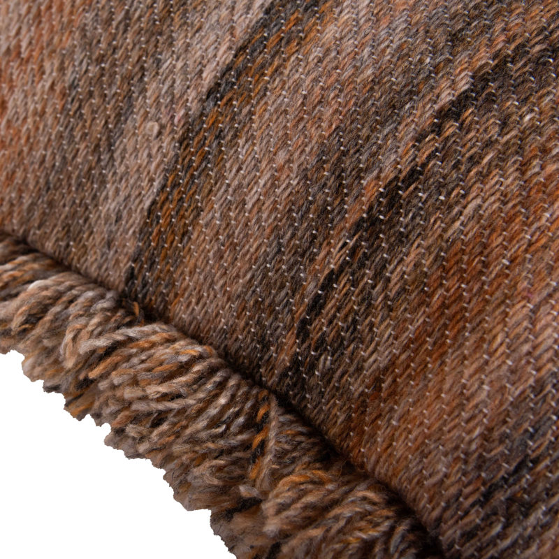  Housse et insert de coussin décoratif en polyester, Brun