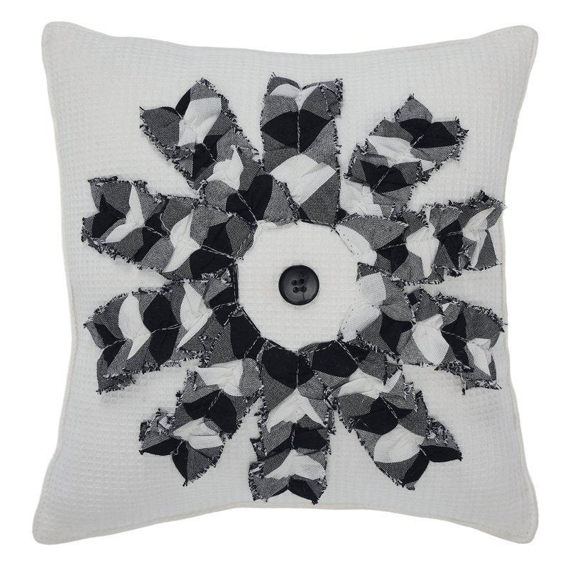 Finders Keepers Cotton Reversible Throw Pillow