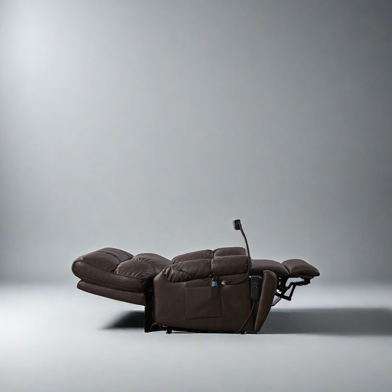 Fauteuil inclinable électrique Rosinua, Brun