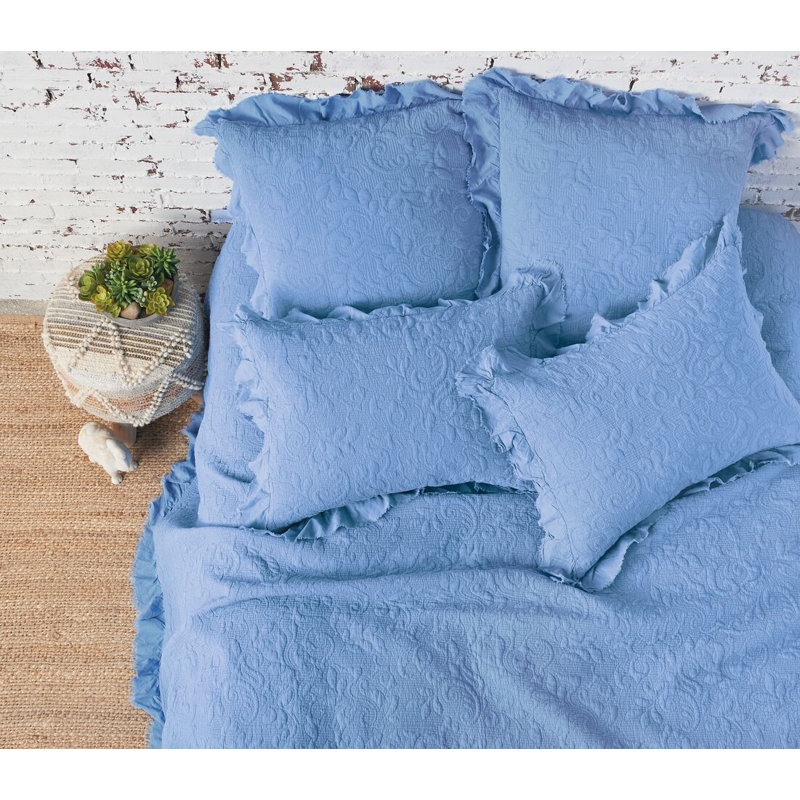Dabney Nowak Cotton Reversible Quilt, Queen Quilt, Santorini