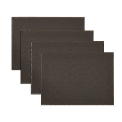 Resendez Rect Raven - Ensemble de 4 napperons