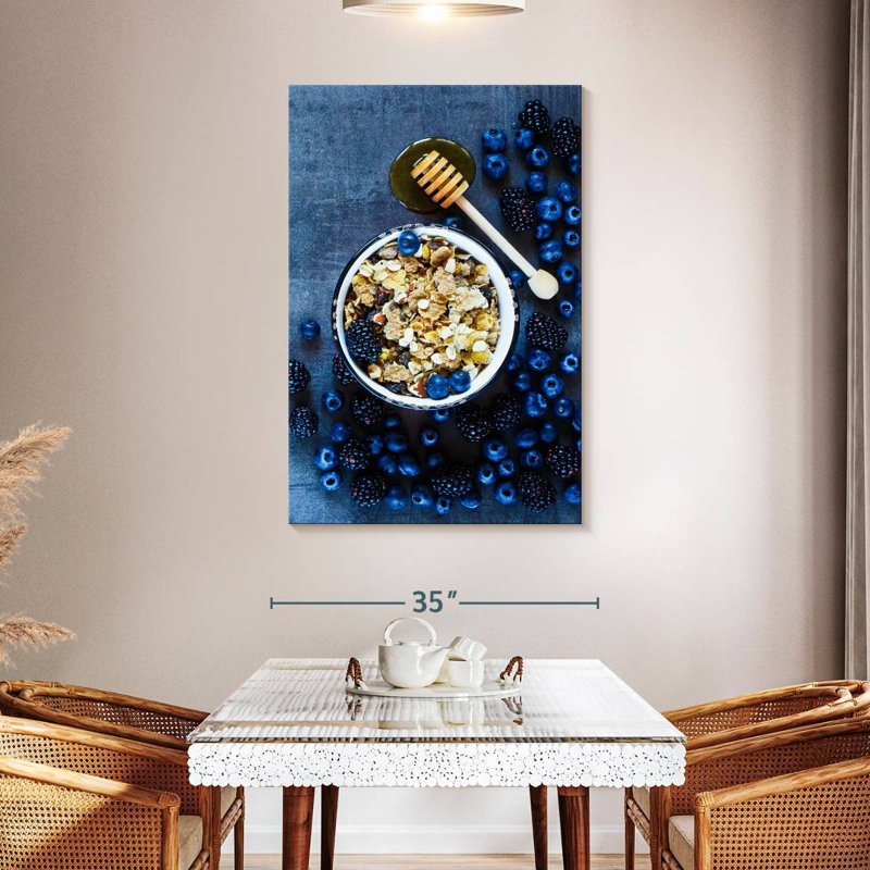 Yarlin Nutritious Dark Berries, 48" H x 32" W
