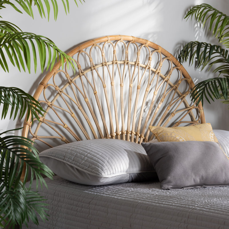 Devereaux Natural Brown Rattan King Size Headboard