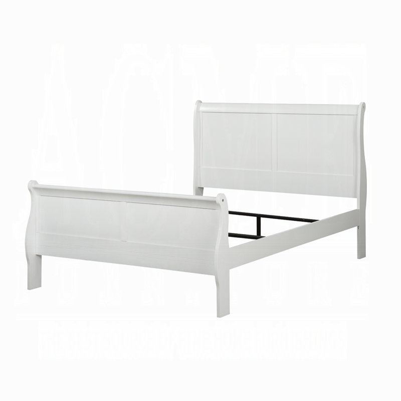 Lit simple Louis Philippe, Simple, Blanc